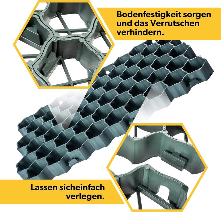 Produktbild Kadax 4-teiliges Rasengitterplatten-Set (4 x)