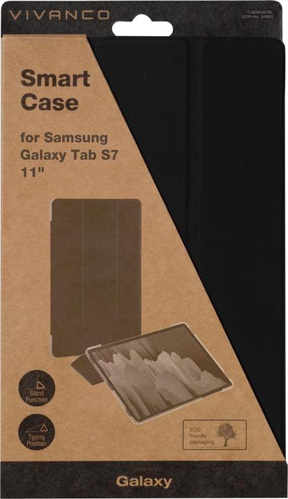 Image du produit Vivanco Smart Case pour Samsung Galaxy Tab S7/S8 noir (S8, Galaxy Tab S7)