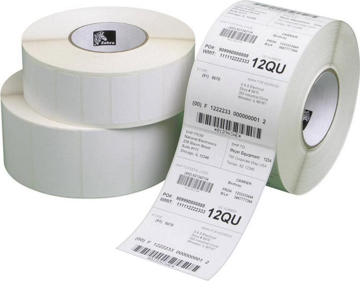 Actual product image Zebra sal labels