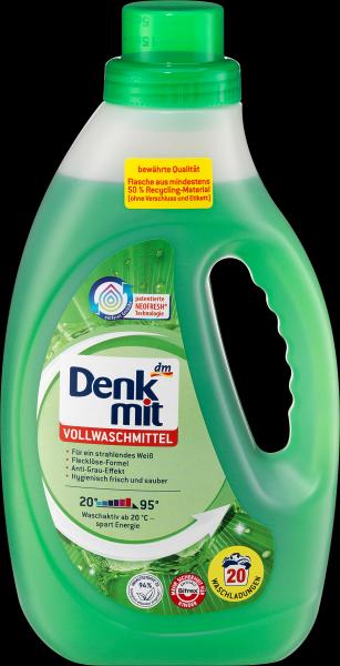 Produktbild dm Denkmit Vollwaschmittel (20 Waschgänge, Flüssigwaschmittel)