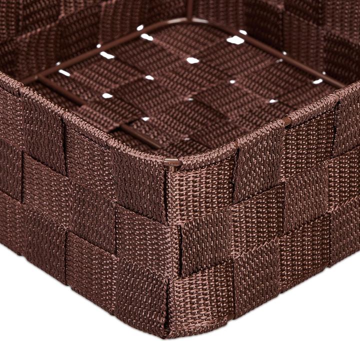 Immagine prodotto Relaxdays 3x cestino portaoggetti (3 x, 24 x 24 x 9,5 cm)