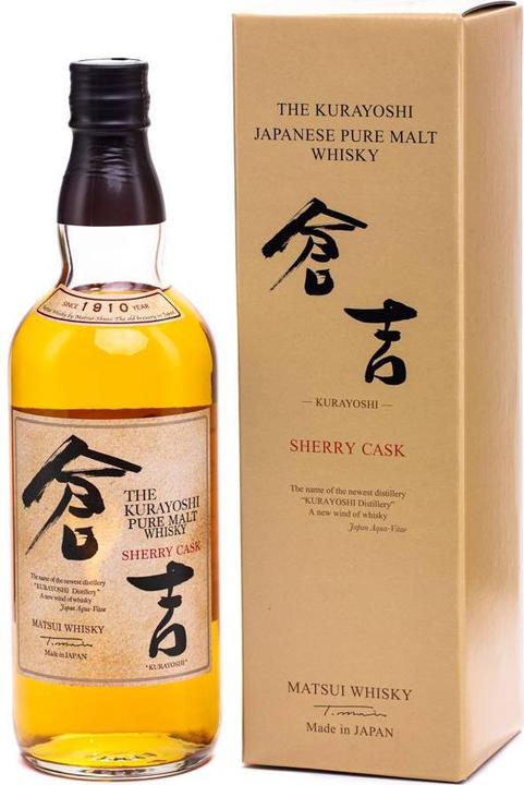 Immagine prodotto Matsui Shuzo Il whisky di puro malto Kurayoshi con botte di sherry (Malto miscelato, Whisky giapponese, 1 x 70 cl)