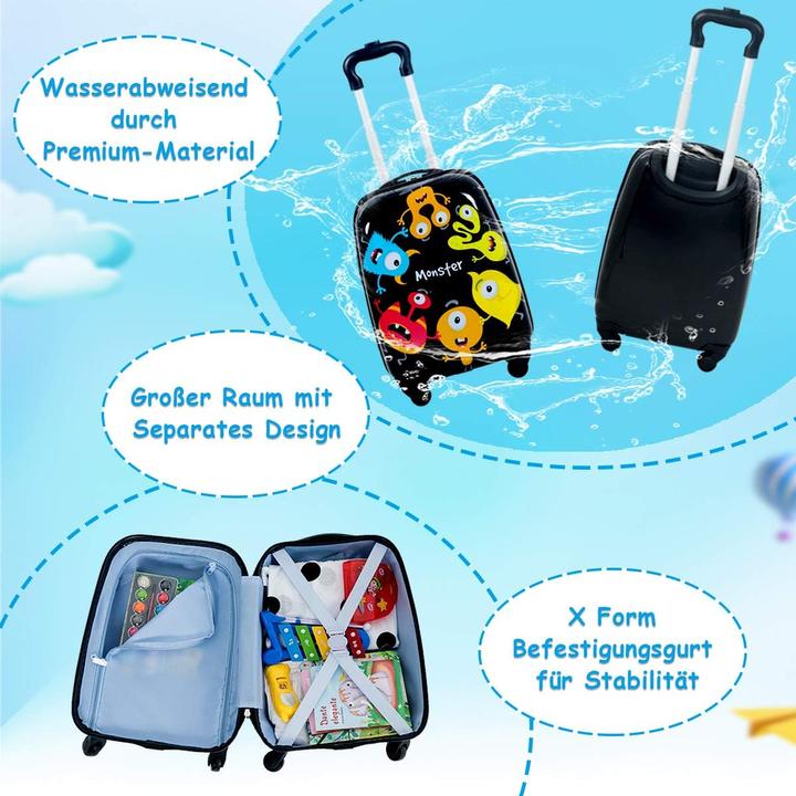 Actual product image Dreamade Children's suitcase with rucksack set
