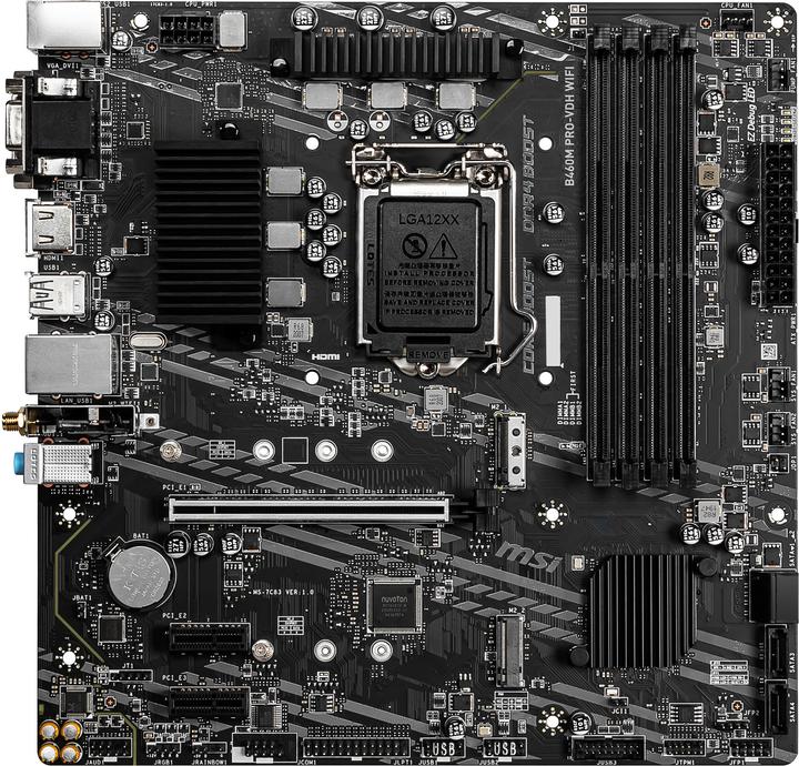 Produktbild MSI B460M Pro-VDH WIFI (LGA 1200, Intel B460, mATX)