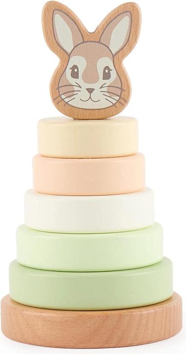 Produktbild Bieco Stapelspielzeug Stapelturm Hase Fine 10 cm x 10 cm x 18.5 cm