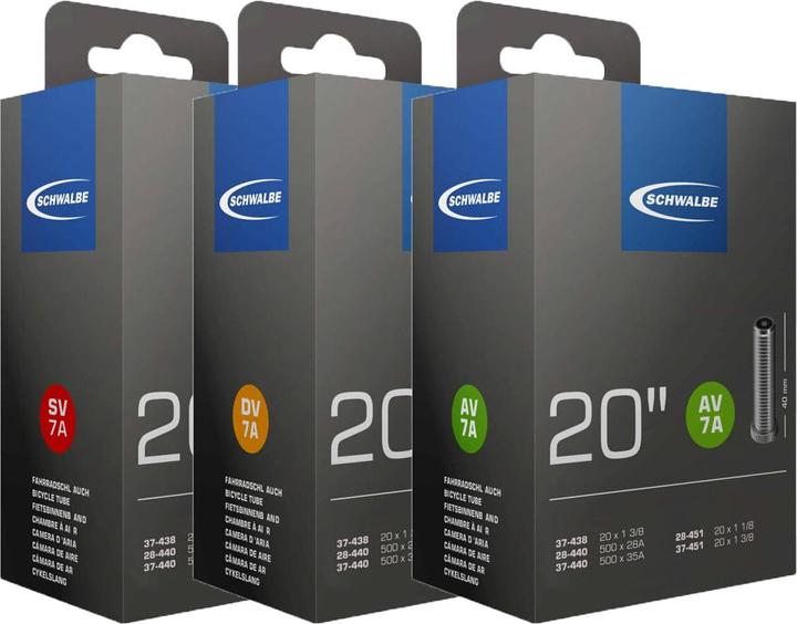 Actual product image Schwalbe AV 7A (Schrader (AV), 20", 40 mm)
