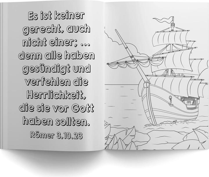 Produktbild Malheft mit Bibelversen