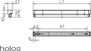 Immagine prodotto Ridi Striscia luminosa VLF IND 58 Watt per tubo FL da 1500 mm (Lampade fluorescenti, 240 V)