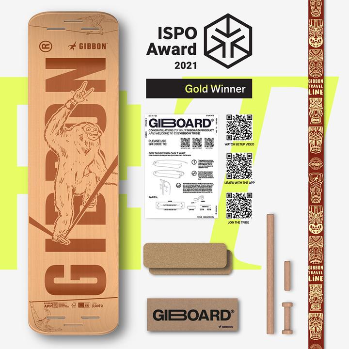Produktbild Gibbon Gboard Set Roots Rocker Travel (1.06 m)