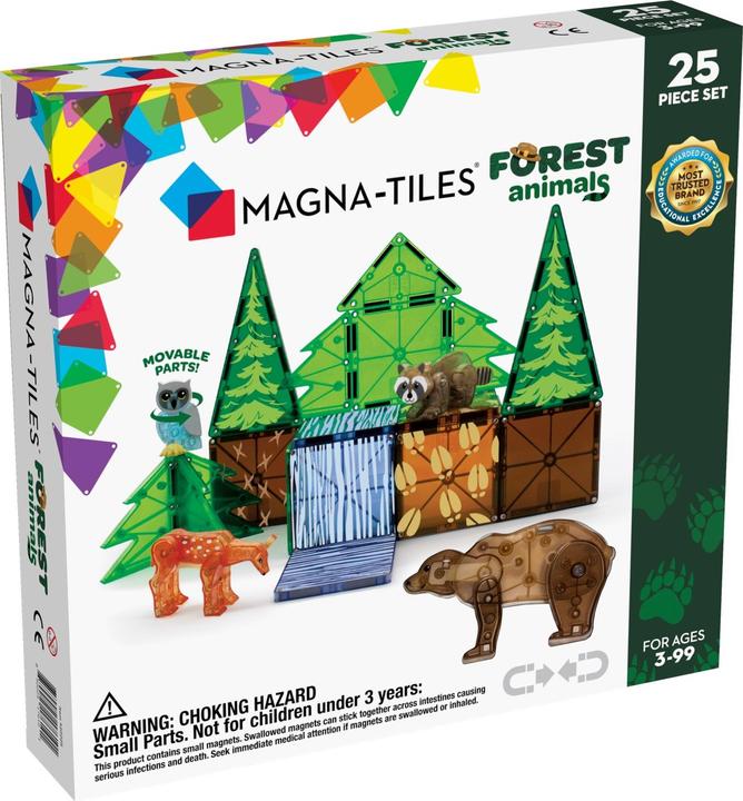 Immagine prodotto Magna-Tiles Set di animali della foresta (25 pezzi)