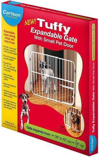 Actual product image Carlson GATE TUFFY EXTENTABLE WITH DOOR 61x66-107CM - (704.2018)