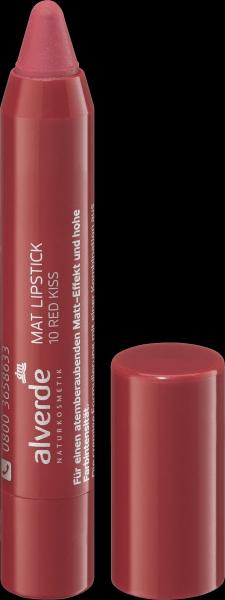 dm alverde Lipstick Matt Red Kiss 10