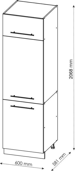 Produktbild Vicco Küchenschränke Fame-Line (60 x 58 x 207 cm)
