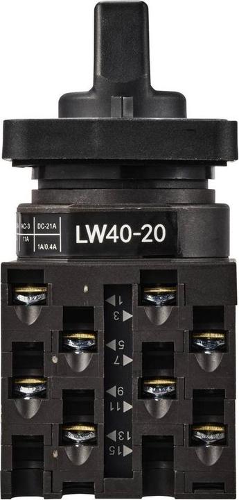Immagine prodotto Tru Components TC-LW40-20 D404/4A48I Nockenschalter 20 A 690 V 2 x 45 ° Schwarz
