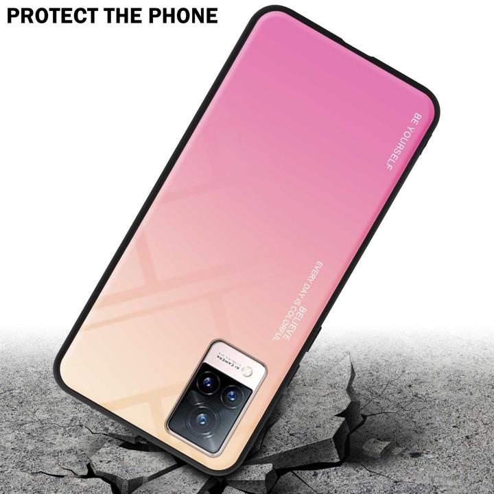 Actual product image Cadorabo TPU 2 colors glass envelope (Vivo V21)