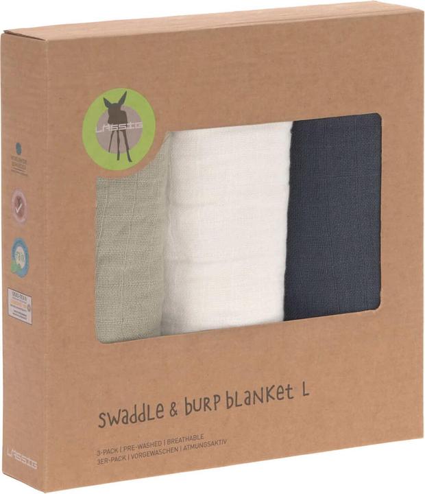 Actual product image Lässig Envelope and muslin cloth set of 3 (85 cm, 85 cm)