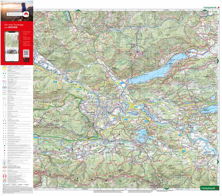 Produktbild Villach - Faaker See, Wander-, Rad- und Freizeitkarte 1:50.000, freytag & berndt, WK 224