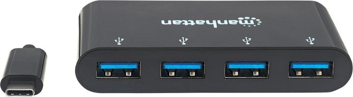 Produktbild Manhattan 4 Port USB 3.0-Hub mit USB-C Stecker (USB-C, 4 Ports)