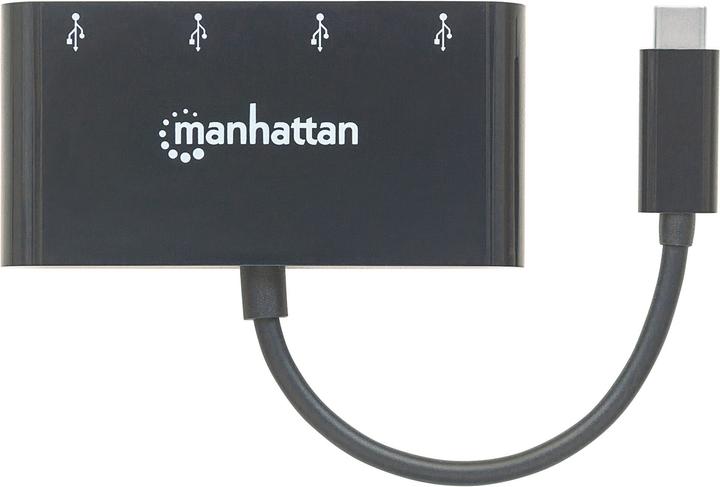 Produktbild Manhattan 4 Port USB 3.0-Hub mit USB-C Stecker (USB-C, 4 Ports)