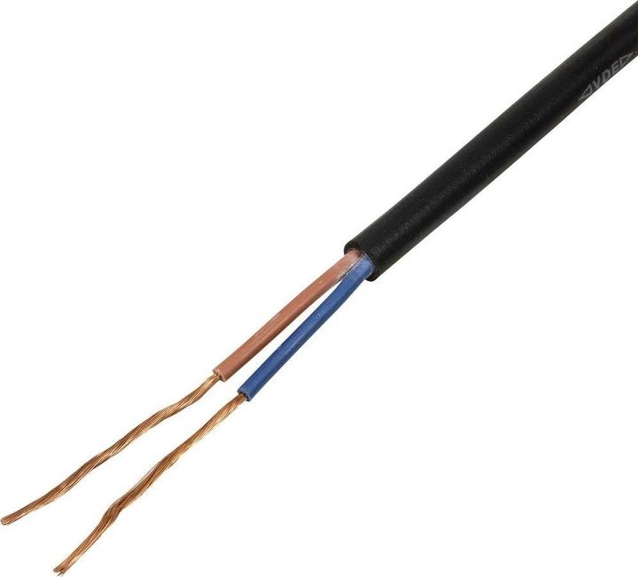Productafbeelding Tru Components TC-13389168 Gummischlauchleitung H05RN-F 2 x 1 mm² Schwarz 50 m (50 m)