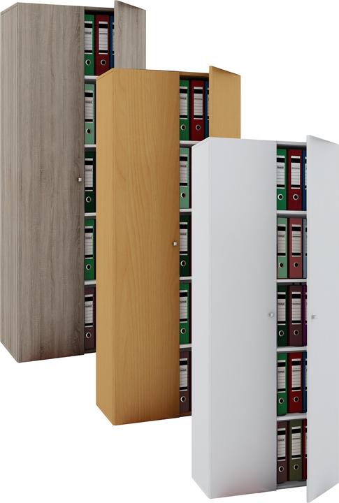 Immagine prodotto VCM Mobili per ufficio in legno Armadio per archiviazione Vandol con ante a battente (70 x 40 x 178 cm)