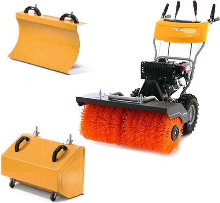 Actual product image Stiga SWS800G sweeper with petrol engine