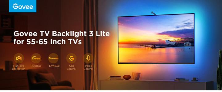 Produktbild Govee TV Backlight (Warmweiss, RGBIC, 360 cm, Indoor)