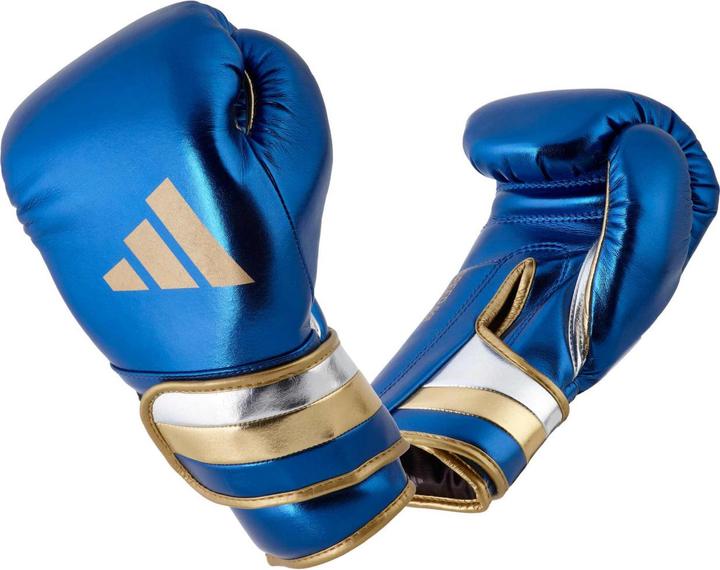 adidas Gants de boxe Speed 500 blue/gold Microfibre, ADISBG501 (20 OZ)