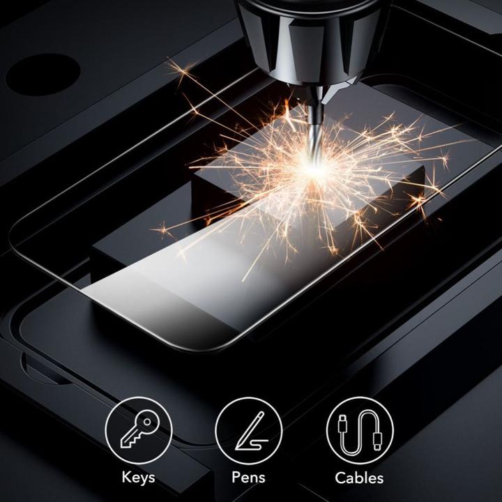 Actual product image ESR Tempered Glass for iPhone 16 Plus (2 pcs.) (2 Piece, Apple iPhone 16 Plus)