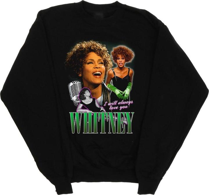Actual product image Whitney Houston Mens I Will Always Love You Homage Sweatshirt (S)
