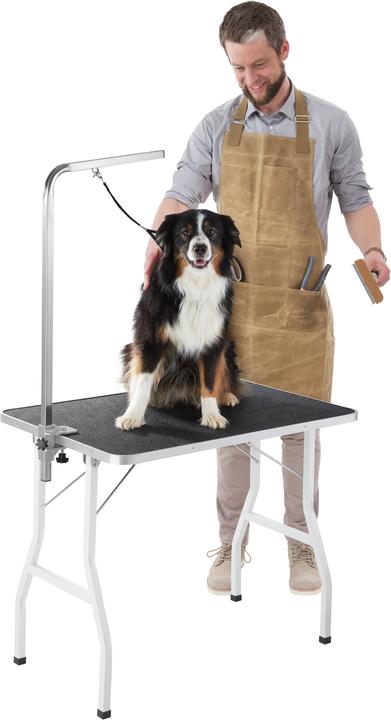 Immagine prodotto tectake Tavolo da toelettatura regolabile in altezza con braccio per cappio (Cane)