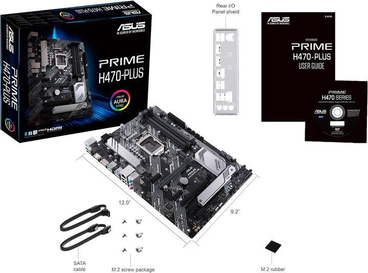 Immagine prodotto ASUS PRIME H470-PLUS (LGA 1200, Intel H470, ATX)
