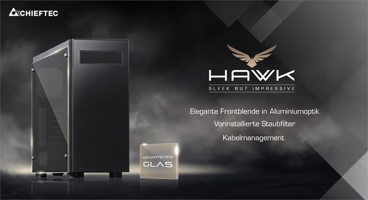 Actual product image Chieftec Hawk (ATX, mATX, Mini-ITX)