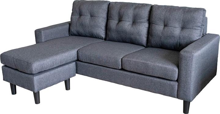 Actual product image HTI-Living Polstercouch mit variabler Ottomane Reva Grau (Corner sofa)