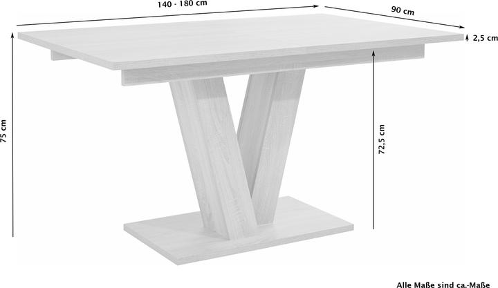 Actual product image Homexperts David (140 x 90 x 75 cm)
