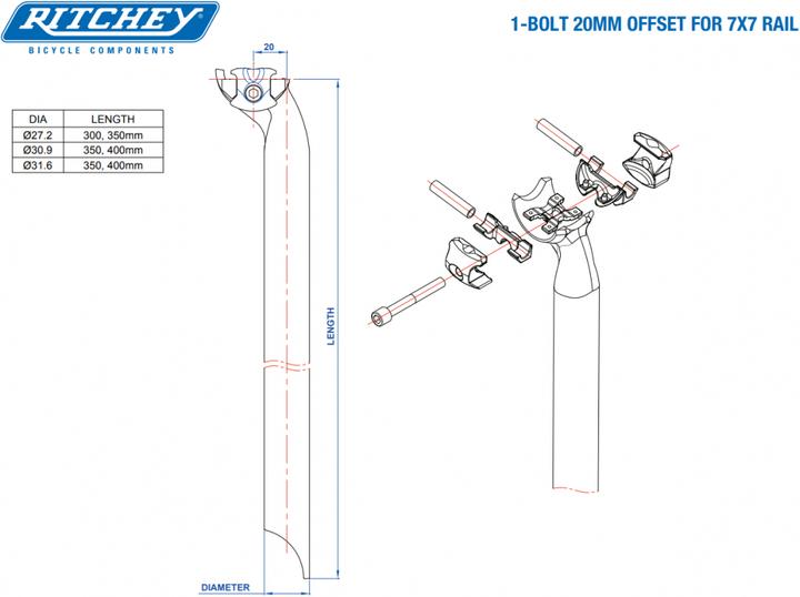 Produktbild Ritchey WCS Carbon 27.2mm (27.20 mm)