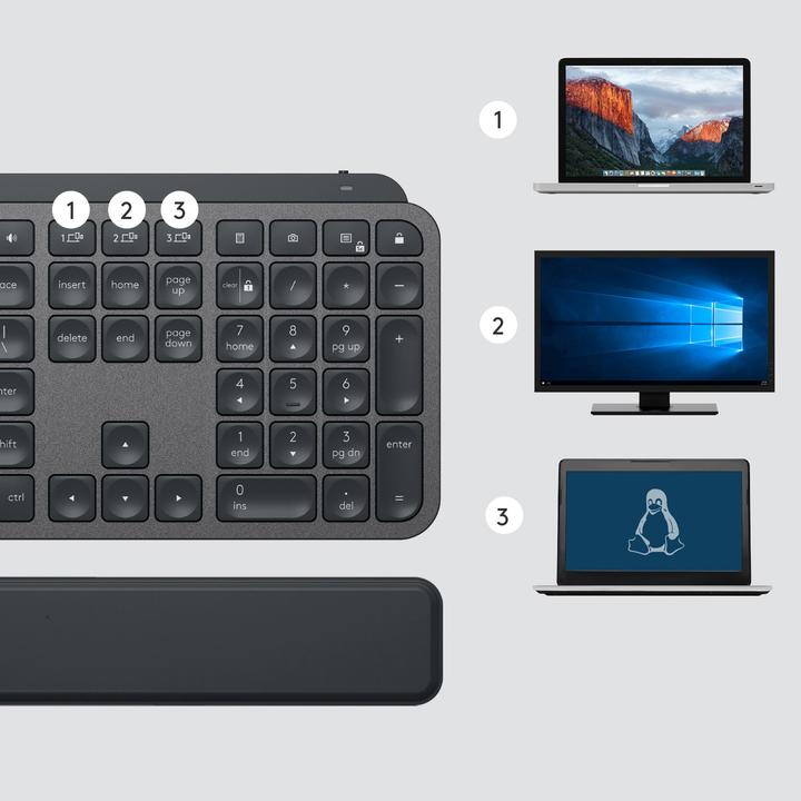 Produktbild Logitech MX Keys Plus (DE, Kabellos)
