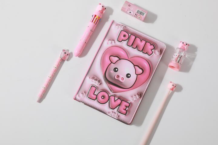 Actual product image i-Total Cahier 3D Piggy (A5, Hardcover)