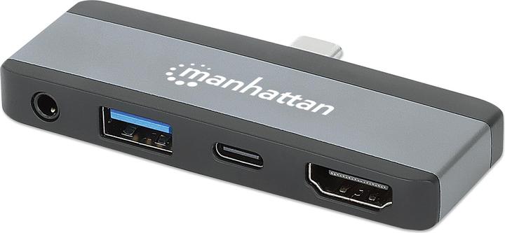 Manhattan USB-C PD to HDMI 4-in-1 mobile docking station for laptop and tablet (USB-C, 1 Ports)
