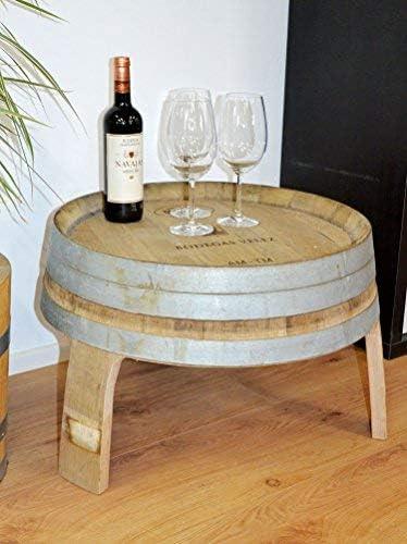 Actual product image Temesso Small table made from half a wine barrel (56 x 56 x 40 cm)