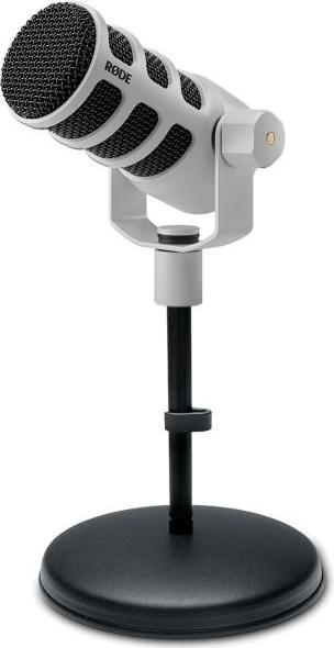 Actual product image RØDE Microphone Podmic USB White with table stand