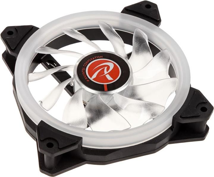 Actual product image Raijintek Iris 12 Rainbow A-RGB LED fan, set of 3 incl. controller (120 mm, 3 x)