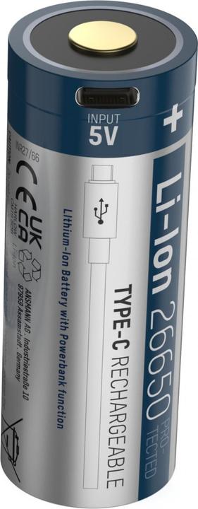 Actual product image Ansmann Type-C Rechargeable (1 pcs., 26650, 5100 mAh)