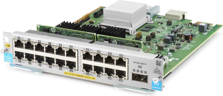 Image du produit HPE Module de commutation HP v3 : 20x GBase-T POE+ QSFP (20 Ports)