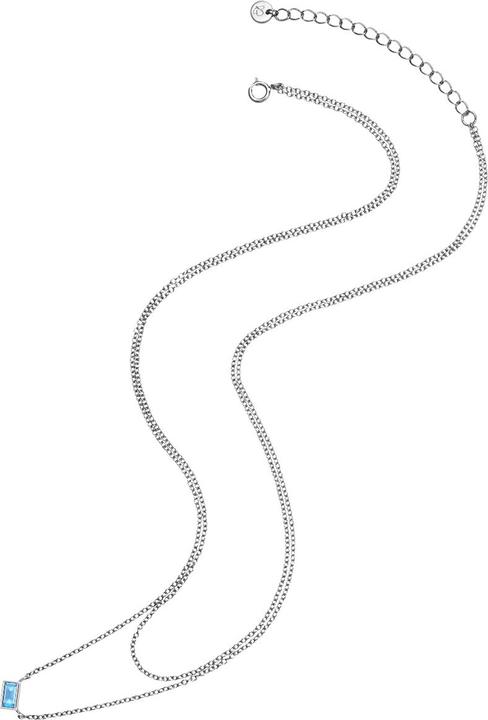 Immagine prodotto Glanzstücke München Catena da donna in argento Sterling Zirconia 42,0/36,0 cm + 5,0 cm di estensione - 29902 (Argento)