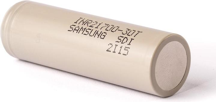 Actual product image Samsung Battery INR21700-30T maximum 35A current output (flat top) (1 pcs., 21700, 3000 mAh)
