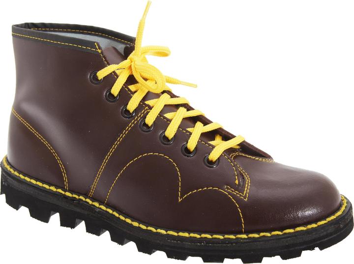 Grafters Jungen Original Retro LederSchnürschuhe Monkey (38)
