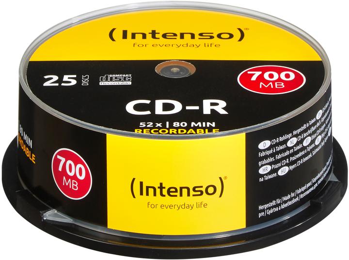 Actual product image Intenso CD-R 80min/700MB (25 x)