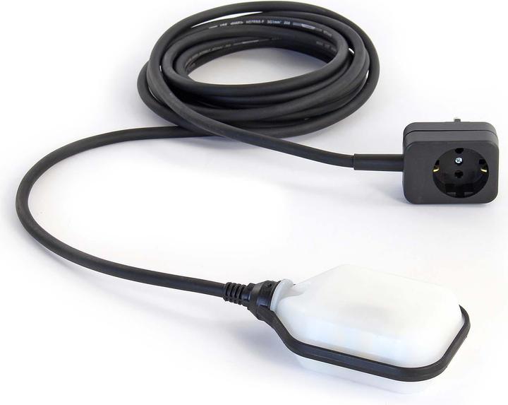 Actual product image XPOtool Wiltec Aquastop Float Switch for Filling Ponds 5m Cable Overflow Protection Regulating Water Level