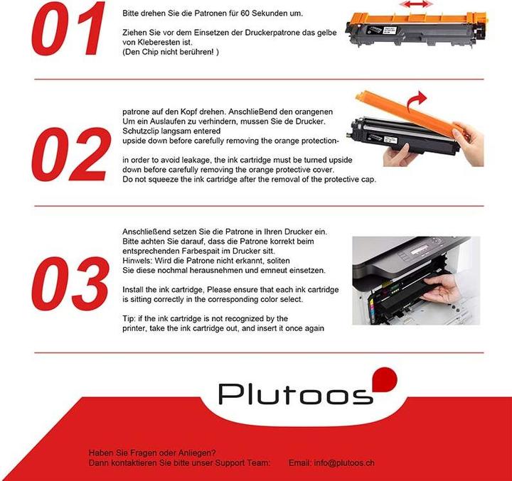 Actual product image Plutoos TN-241/245 (M, C, Y, FC)